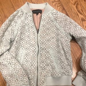 Mint green zip up jacket